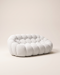 AP-89 2 seat bouclé bubble sofa, Cloud White, studio packshot