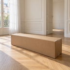 The AP-89 2 seat sofa arrives as one sealed carton, 14 inches square and 51 inches long
