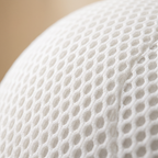Macro of the Cloud White 3D spacer air-mesh knit upholstery