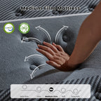 Medium firm feel of the Rest Hybrid Mattress